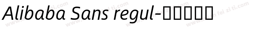 Alibaba Sans regul字体转换